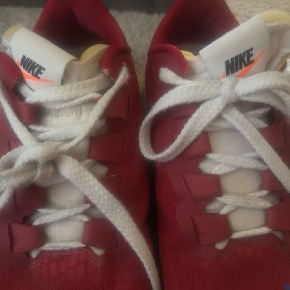 Men’s used Nike Air Zoom Pegasus 37 premium shoes size 11.5 red sail blue Pre ow - Picture 2 of 9